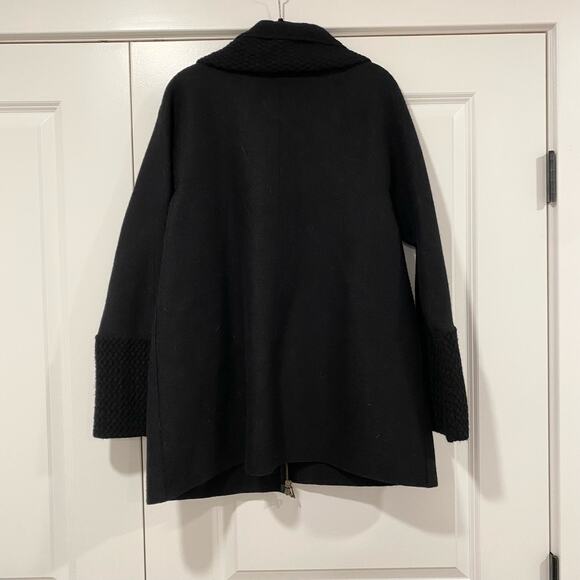 Beyond Threads Womens Alpaca Wool Black Full Zip Coat Size Small Great Condition - Picture 6 of 9